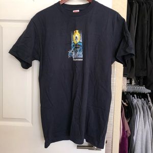 SUPREME GHOST RIDER NAVY T SHIRT